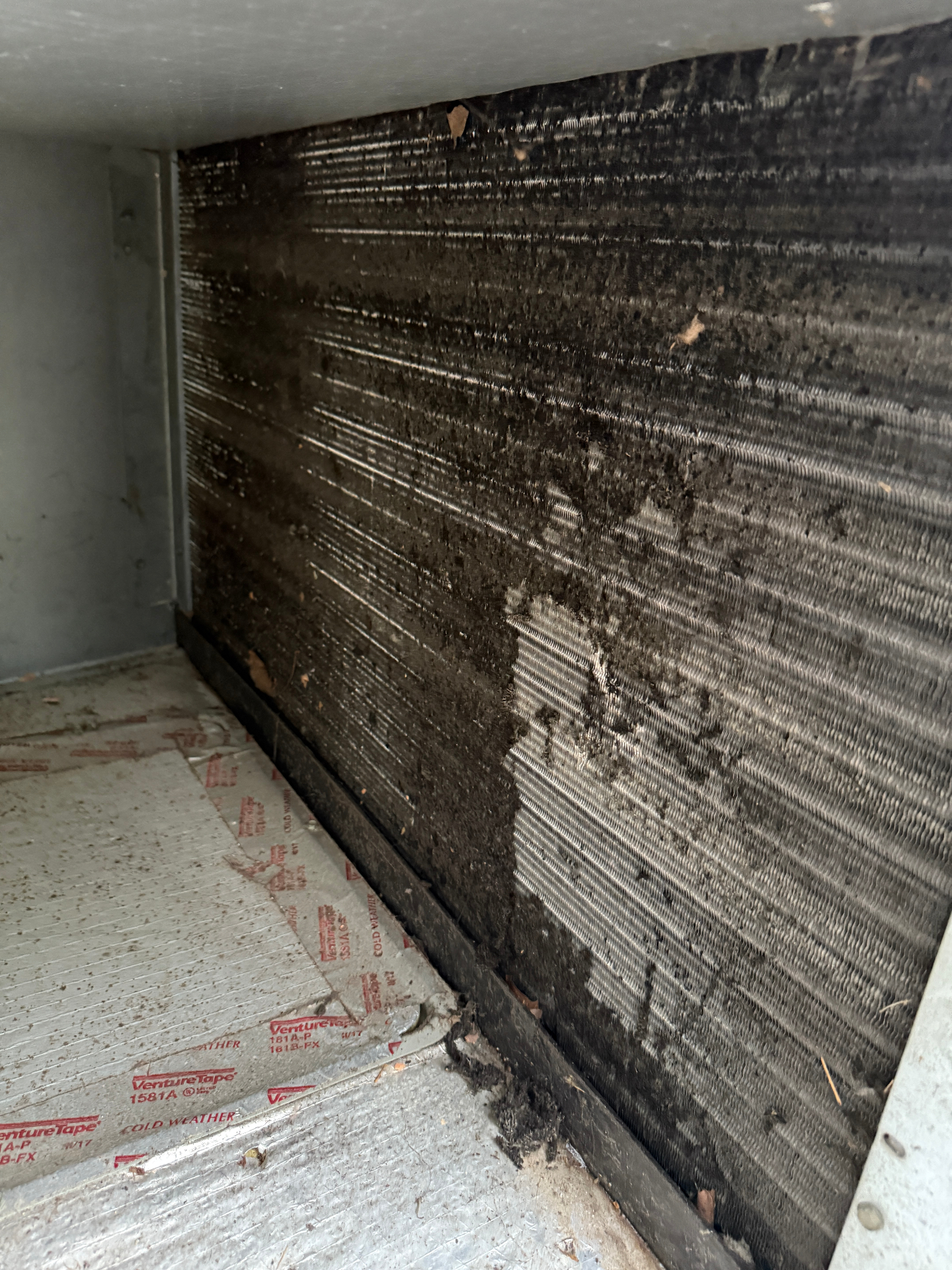 Evaporator Coil Deep Clean — before