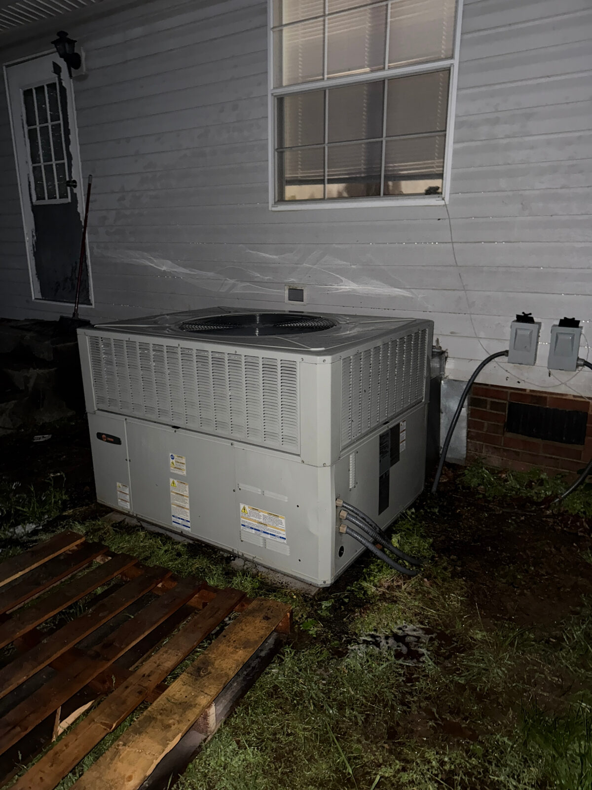 Outdoor Condenser Cleanout — after